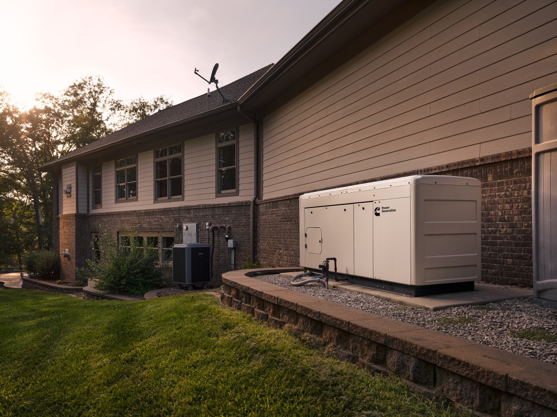 Connect Series Liquid Cooled 80-150kW Home Generator Photoshoot Columbus IN 37407